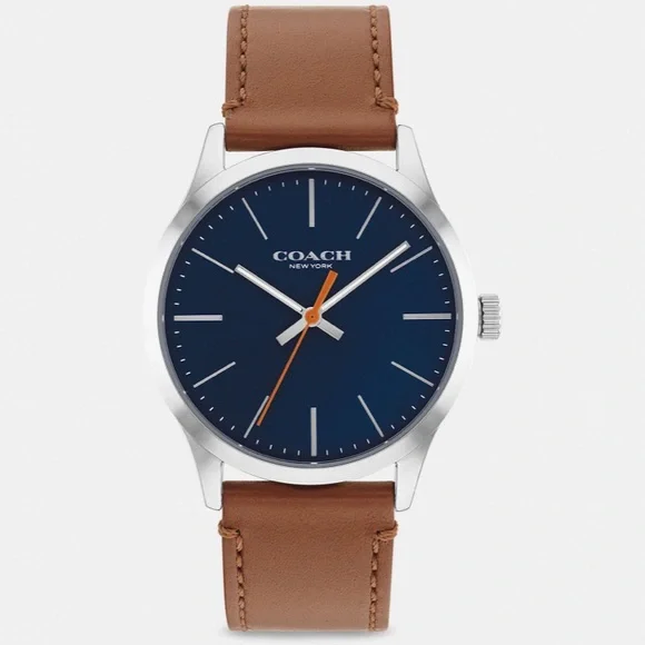 Coach Men’s Baxter Watch, 39 Mm color Brown